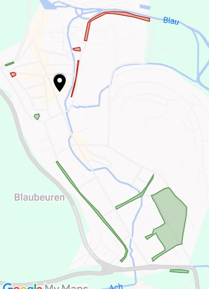 Parkplätze in Blaubeuren